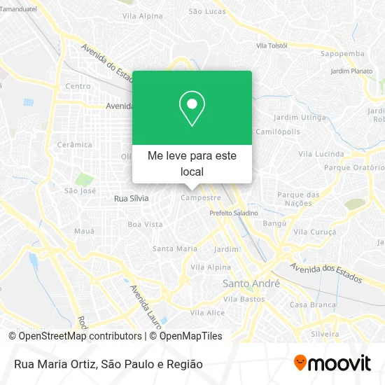 Rua Maria Ortiz mapa
