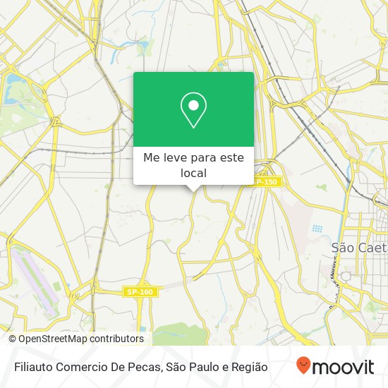 Filiauto Comercio De Pecas, Avenida do Cursino, 574 Cursino São Paulo-SP 04133-000 mapa