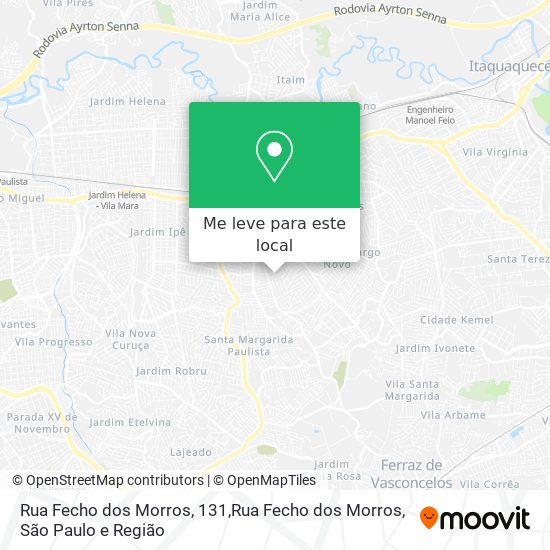 Rua Fecho dos Morros, 131,Rua Fecho dos Morros mapa