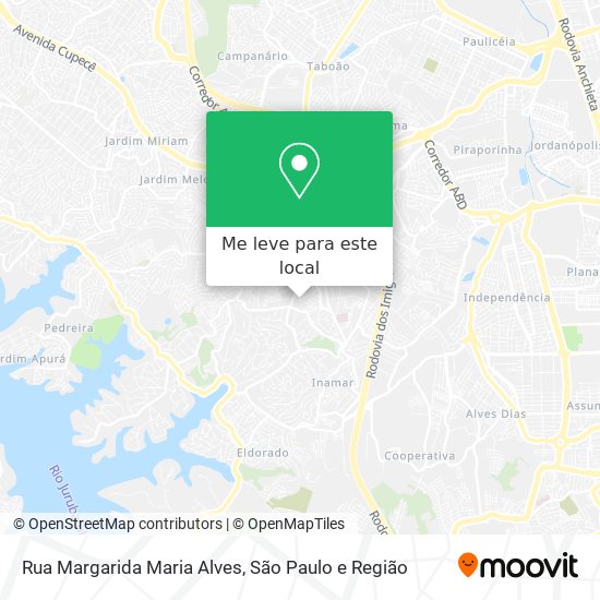 Rua Margarida Maria Alves mapa