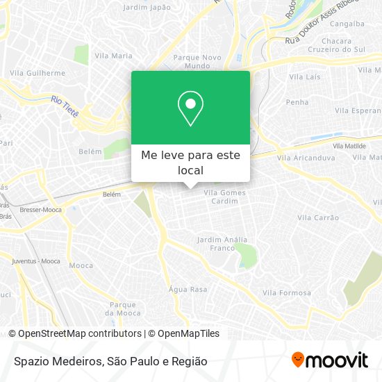 Spazio Medeiros mapa