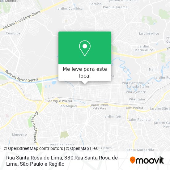 Rua Santa Rosa de Lima, 330,Rua Santa Rosa de Lima mapa