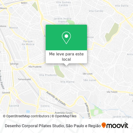 Desenho Corporal Pilates Studio mapa