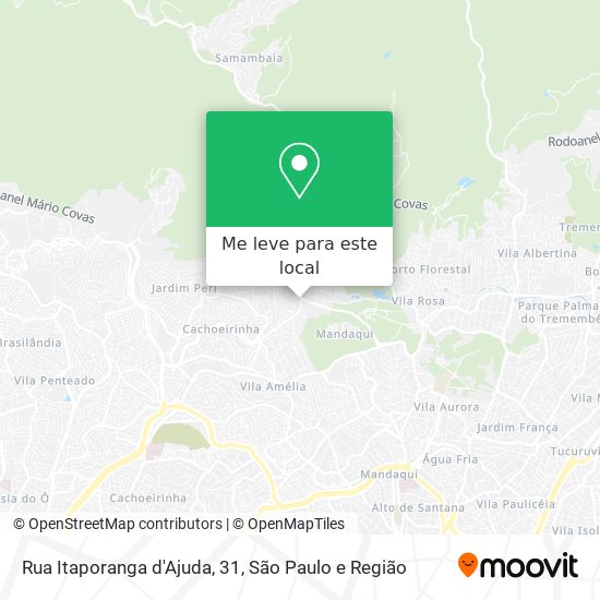 Rua Itaporanga d'Ajuda, 31 mapa