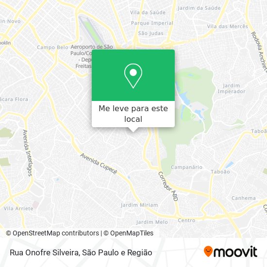Rua Onofre Silveira mapa