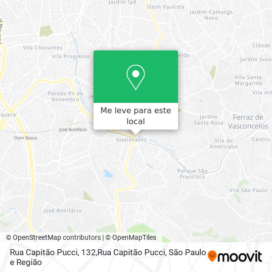 Rua Capitão Pucci, 132,Rua Capitão Pucci mapa