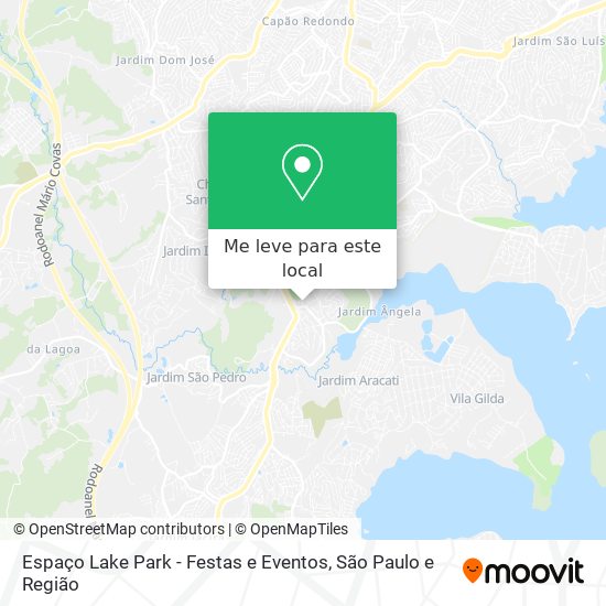 Espaço Lake Park - Festas e Eventos mapa