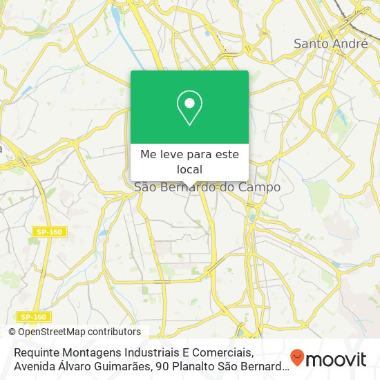 Requinte Montagens Industriais E Comerciais, Avenida Álvaro Guimarães, 90 Planalto São Bernardo do Campo-SP 09890-000 mapa