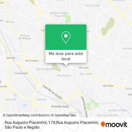 Rua Augusto Piacentini, 178,Rua Augusto Piacentini mapa