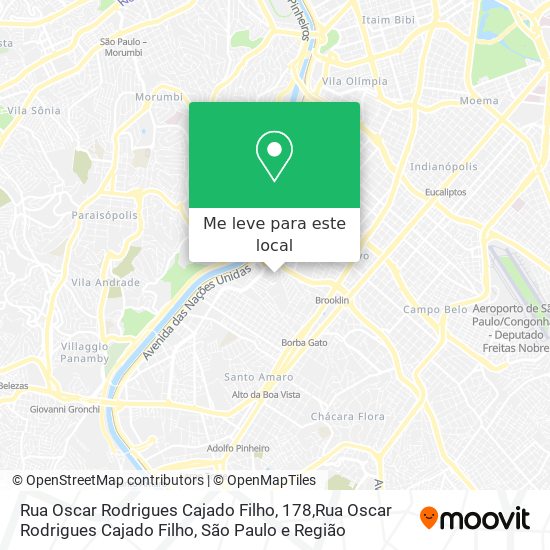 Rua Oscar Rodrigues Cajado Filho, 178,Rua Oscar Rodrigues Cajado Filho mapa