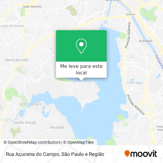 Rua Açucena do Campo mapa