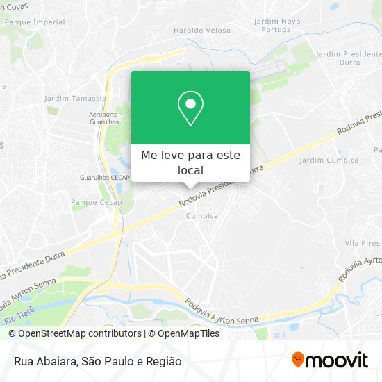 Rua Abaiara mapa