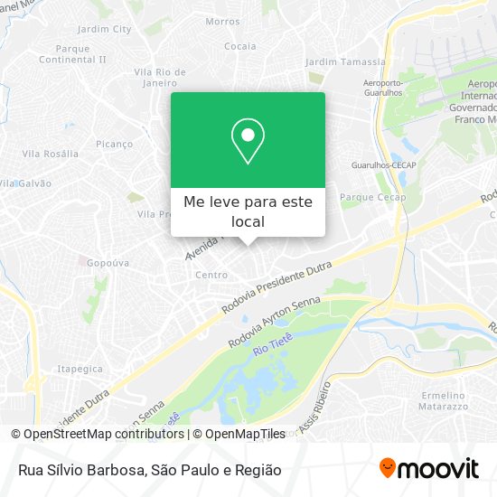 Rua Sílvio Barbosa mapa