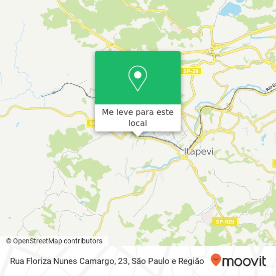 Rua Floriza Nunes Camargo, 23, Itapevi Itapevi-SP mapa