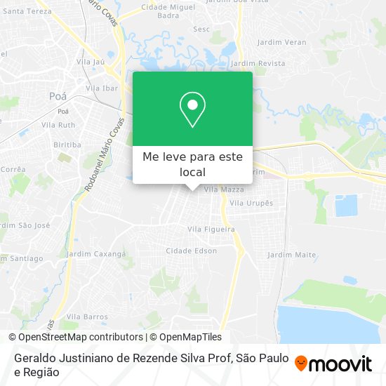 Geraldo Justiniano de Rezende Silva Prof mapa