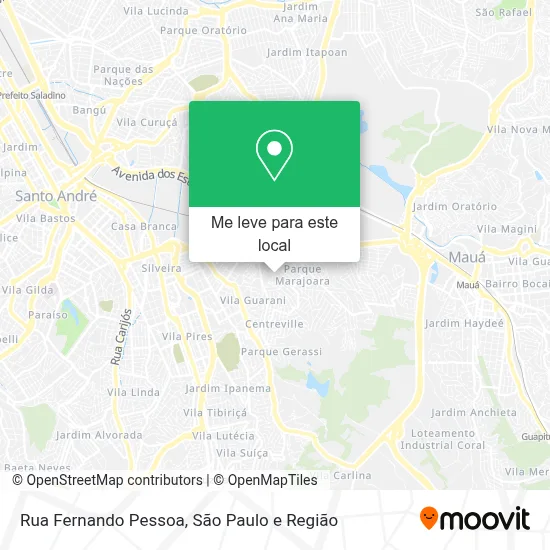 Rua Fernando Pessoa mapa