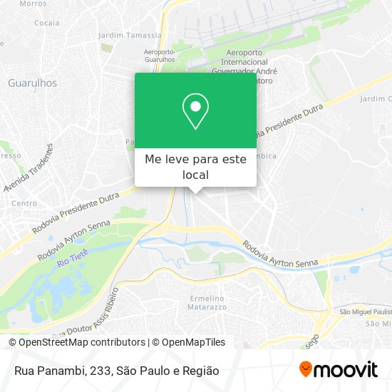 Rua Panambi, 233 mapa