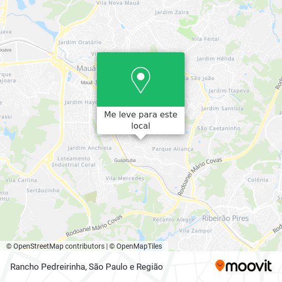Rancho Pedreirinha mapa