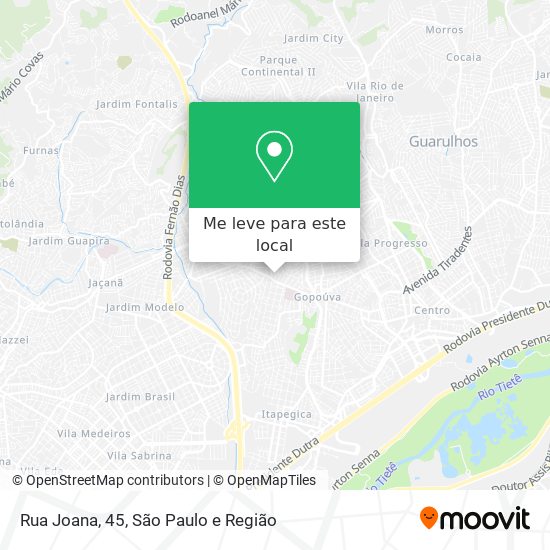 Rua Joana, 45 mapa