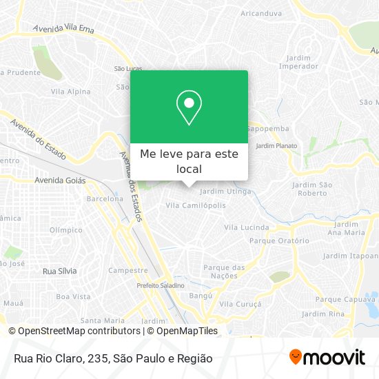Rua Rio Claro, 235 mapa