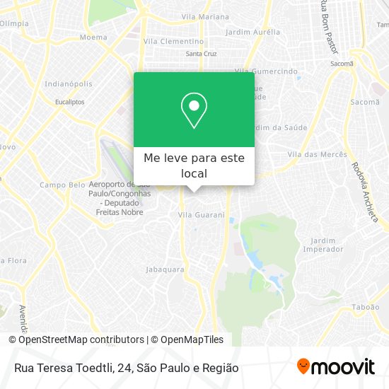 Rua Teresa Toedtli, 24 mapa