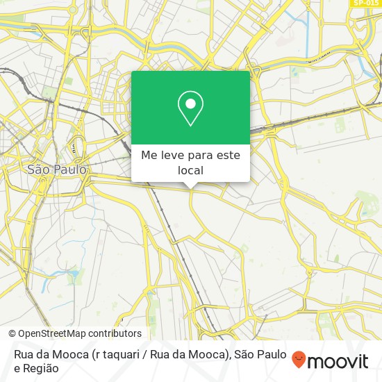 Rua da Mooca (r taquari / Rua da Mooca), Móoca São Paulo-SP mapa