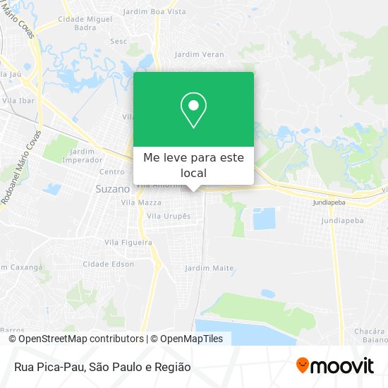 Rua Pica-Pau mapa