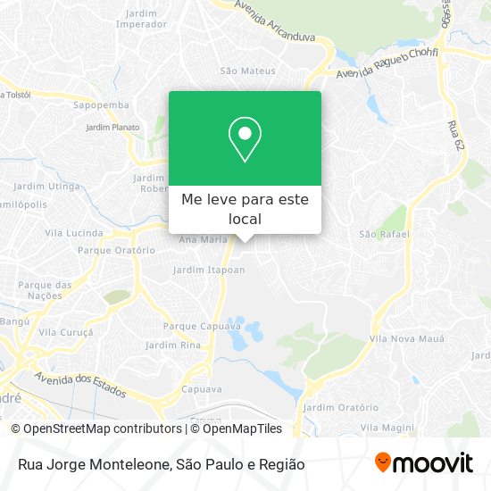 Rua Jorge Monteleone mapa