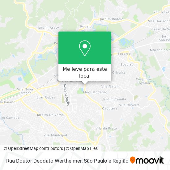 Rua Doutor Deodato Wertheimer mapa