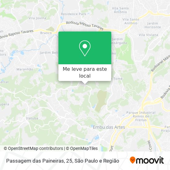 Passagem das Paineiras, 25 mapa