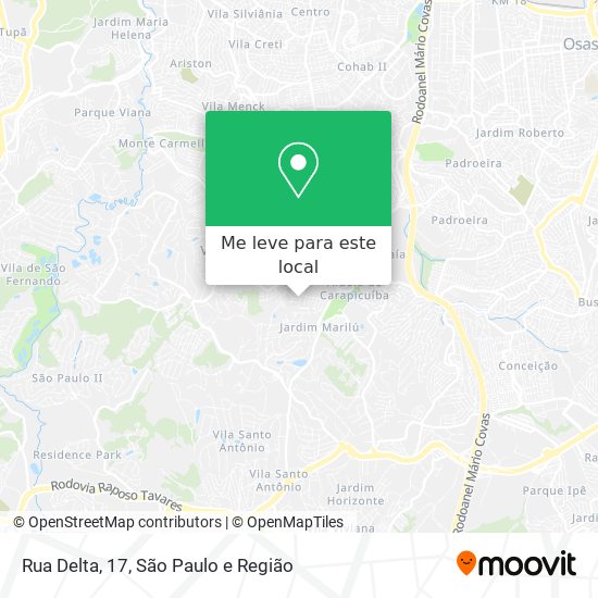 Rua Delta, 17 mapa