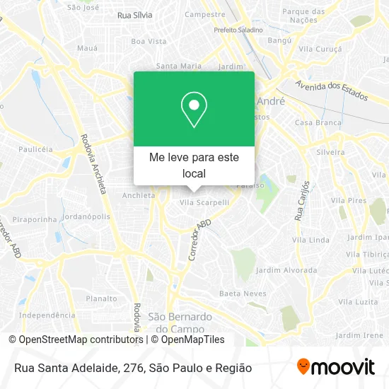 Rua Santa Adelaide, 276 mapa