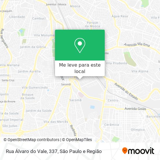 Rua Álvaro do Vale, 337 mapa