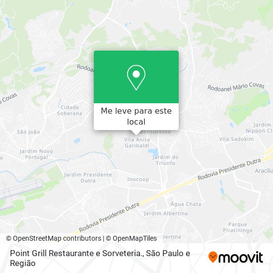 Point Grill Restaurante e Sorveteria. mapa