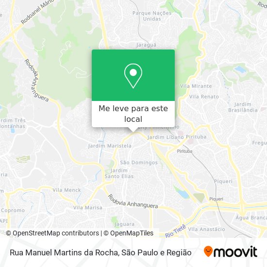 Rua Manuel Martins da Rocha mapa