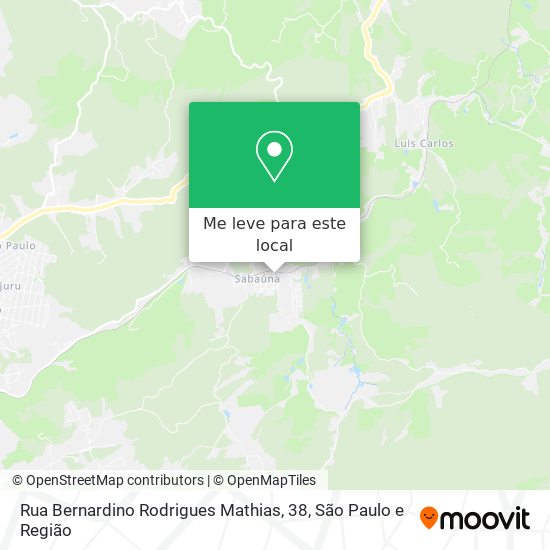 Rua Bernardino Rodrigues Mathias, 38 mapa