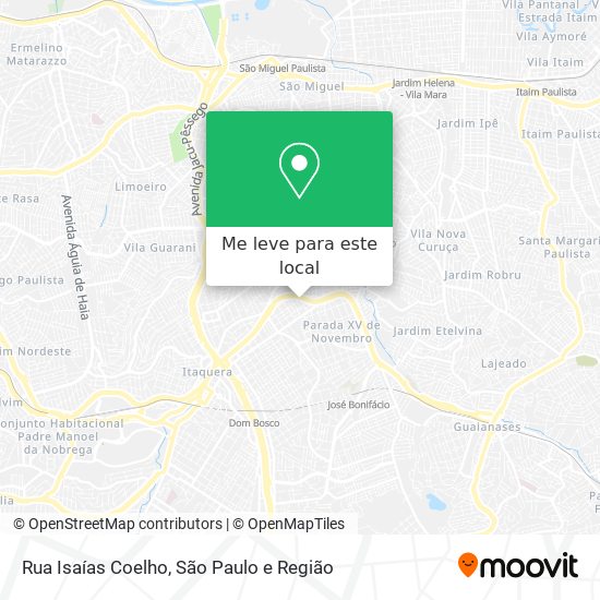 Rua Isaías Coelho mapa