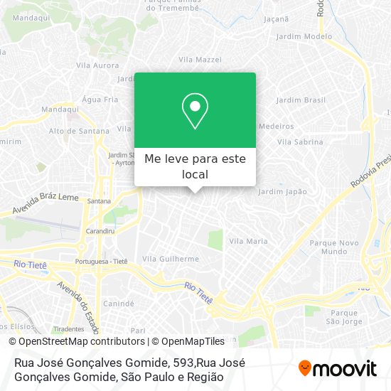 Rua José Gonçalves Gomide, 593,Rua José Gonçalves Gomide mapa