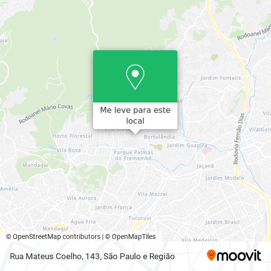 Rua Mateus Coelho, 143 mapa