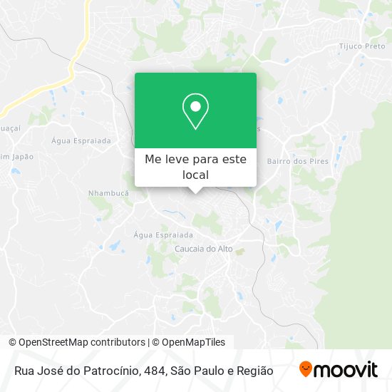 Rua José do Patrocínio, 484 mapa