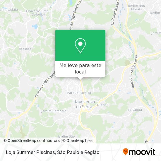 Loja Summer Piscinas mapa