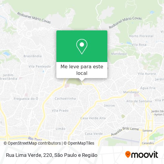 Rua Lima Verde, 220 mapa