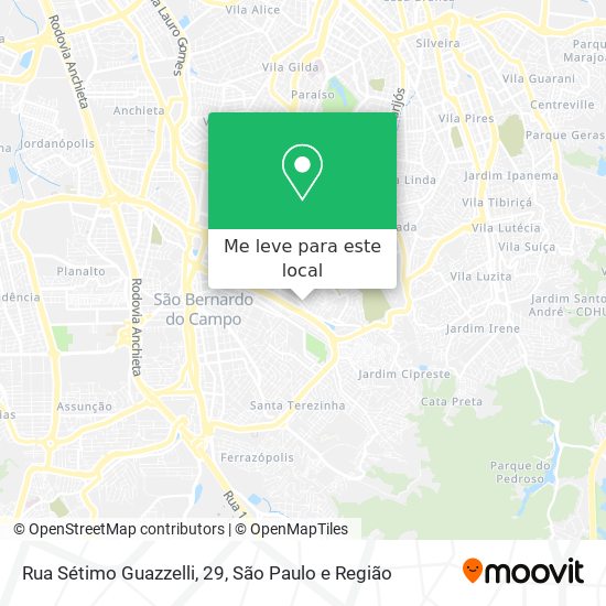 Rua Sétimo Guazzelli, 29 mapa