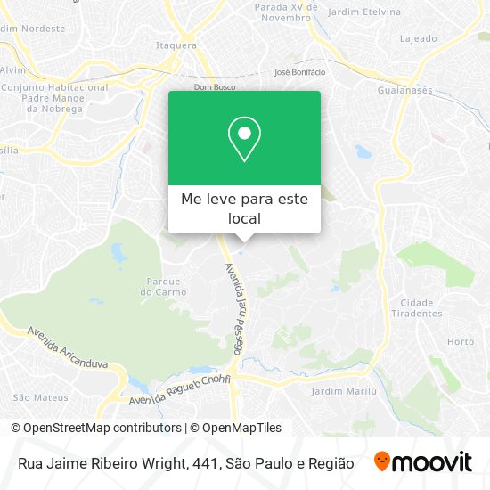 Rua Jaime Ribeiro Wright, 441 mapa