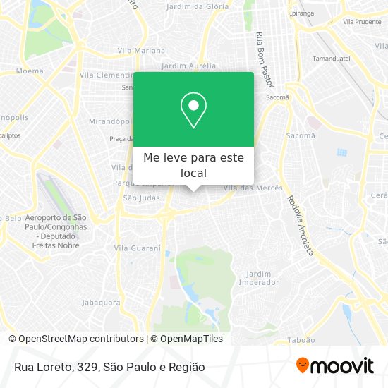 Rua Loreto, 329 mapa