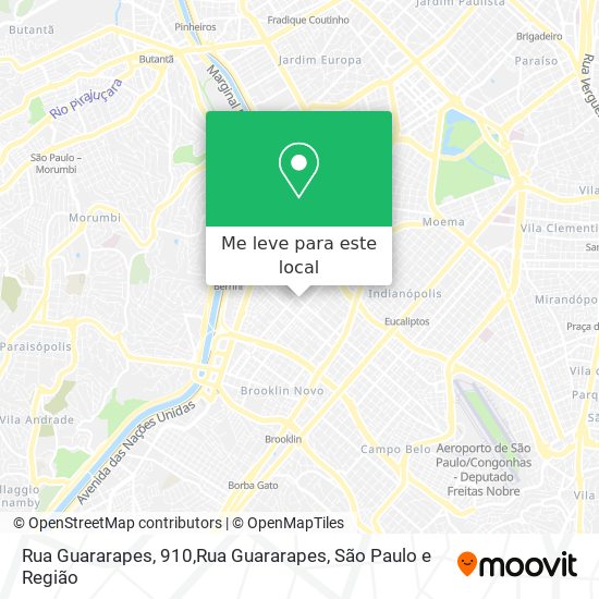 Rua Guararapes, 910,Rua Guararapes mapa