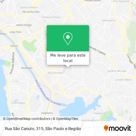 Rua São Canuto, 315 mapa
