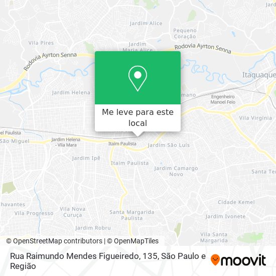 Rua Raimundo Mendes Figueiredo, 135 mapa