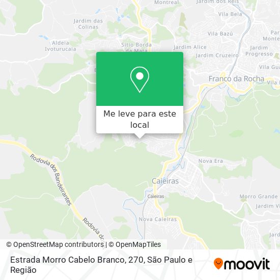 Estrada Morro Cabelo Branco, 270 mapa