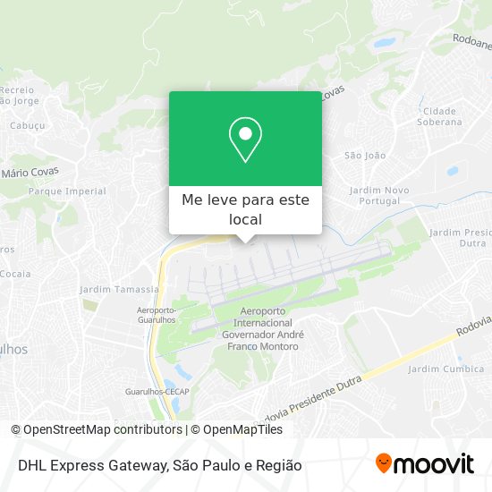 DHL Express Gateway mapa